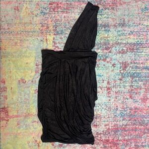 2 ways to wear! Foreign Exchange Asymmetrical Black top or dress.